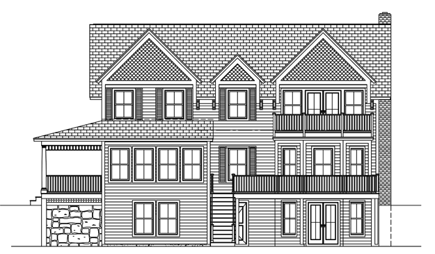 The Alexis Rear Elevation